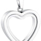 Heartfelt Remembrance: Stainless Steel Heart-Shaped Cremation Pendant