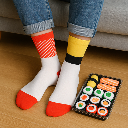 Unisex Sushi Socks – Funny Food-Themed Socks for Men & Women