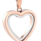 Heartfelt Remembrance: Stainless Steel Heart-Shaped Cremation Pendant